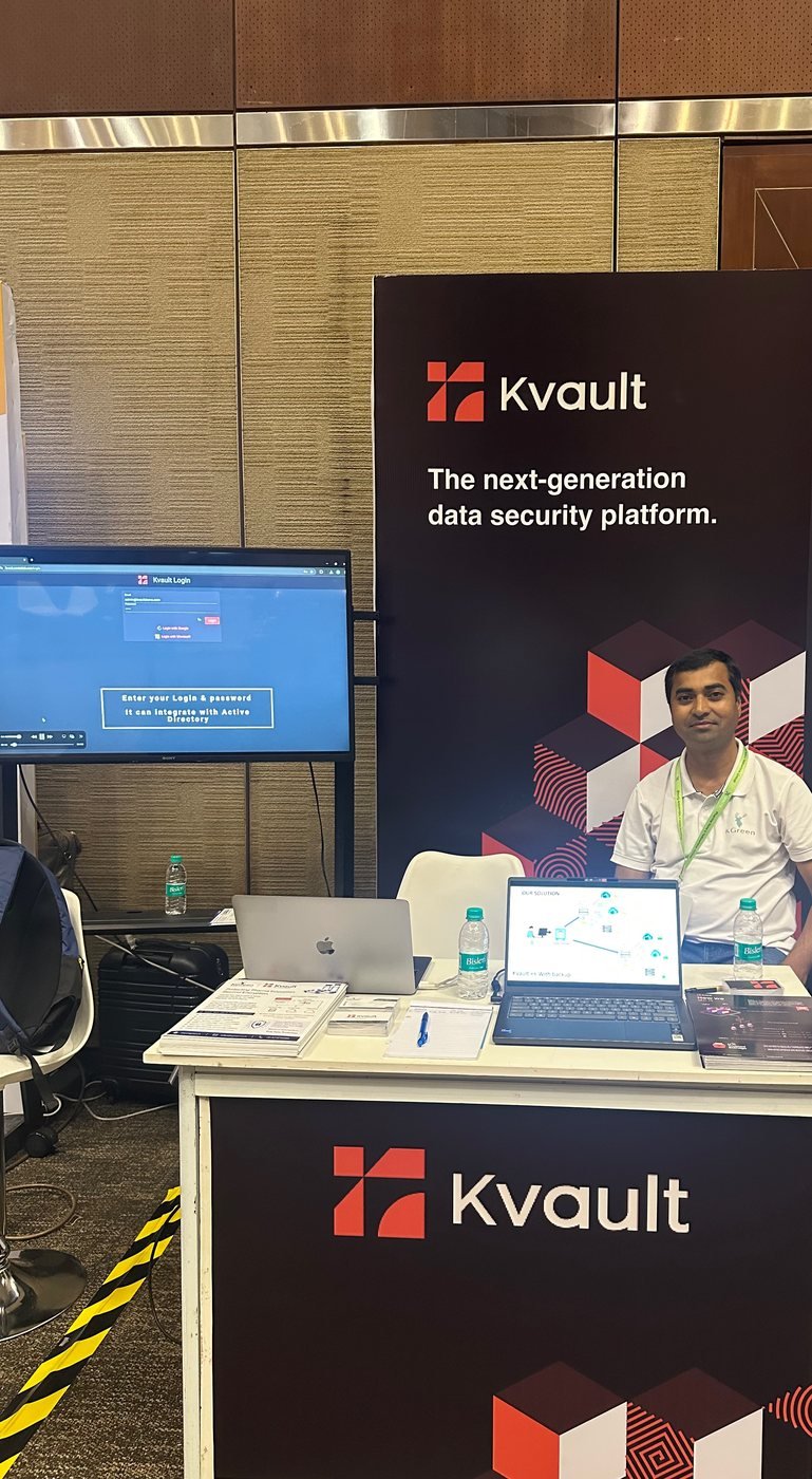 The KVault stand — the next-generation data security platform